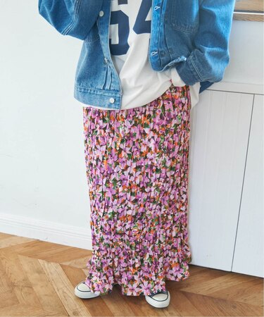 《追加》【Gleamy/グリーミー】フラワープリントスカート2