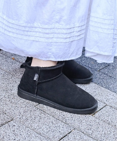 【MEI / メイ】 フェイクムートンブーツ