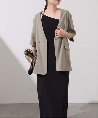 エイミーイストワール EIMY ISTOIRE ロゴボタンニットセットワンピース （GREY） - ファッション通販 d fashion eimy istoire  ロング　シャツ　カーディガン　ワンピース