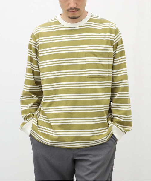 Relume Jeans マルチボーダーロングスリーブTシャツ