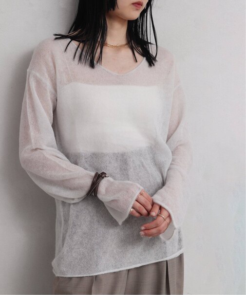 les Tendre see through alpaca ニット