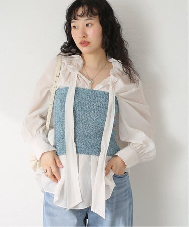 メランジェニットビスチェ