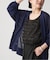 Linen knit topper カーディガン