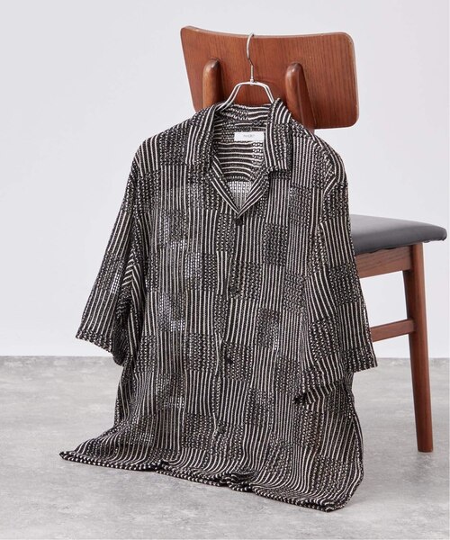 SEA オープンカラー　タッサードレス　ブラック 新作】SEA オープンカラー タッサードレス - メルカリ