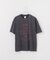 ピグメント加工 プリント クルーネックTシャツ