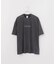 ピグメント加工 プリント クルーネックTシャツ