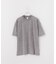 ピグメント加工 プリント クルーネックTシャツ