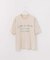 ピグメント加工 プリント クルーネックTシャツ