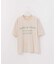 ピグメント加工 プリント クルーネックTシャツ