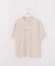ピグメント加工 プリント クルーネックTシャツ