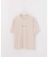 ピグメント加工 プリント クルーネックTシャツ