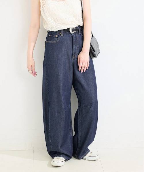 【完売品‼︎新品：DU JOUR/デュジュールJEANCOVERALL】 DU JOUR/デュ ジュール SHADE BAGGY JEAN（デニムパンツ）｜B.C