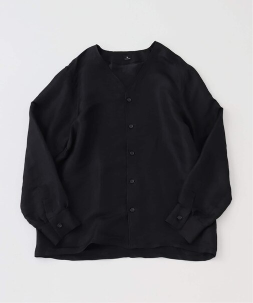 E. MOEIIEY シルク MIX Vネック シャツ