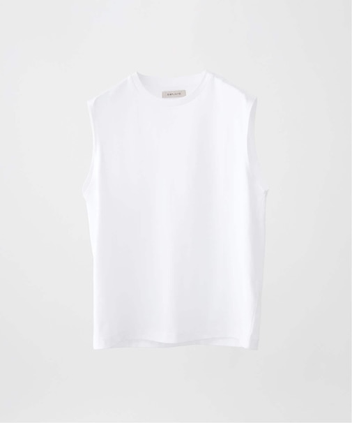 ギザコットン ノースリーブTシャツ