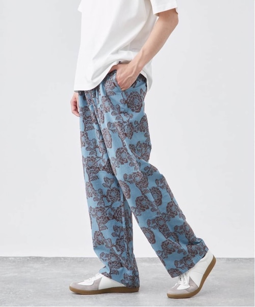 ハ*】様 タグ付 BEARDSLEY カットジャガードサルエルパンツ ホワイト BEARDSLEY（ビアズリー）の「裾ジャガードサルエルバギーパンツ