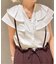 Ruffle Collar ノースリーブブラウス