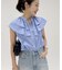 Ruffle Collar ノースリーブブラウス