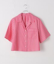 ドビーストライプショートシャツ