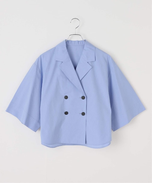 Broad pinstripe JK Blouse