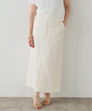 ツイードスリットスカート