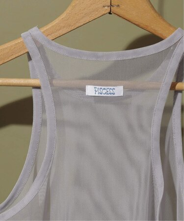 PISCESS/パイシス Solid mesh sleeveless