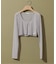 PISCESS/パイシス Solid mesh cardigan
