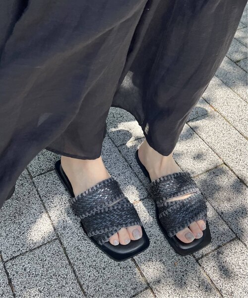 【関税込み】Staud タン Michel サンダル miu MIUMIU ミュウミュウ サンダル 5XX644 Q1D レディース