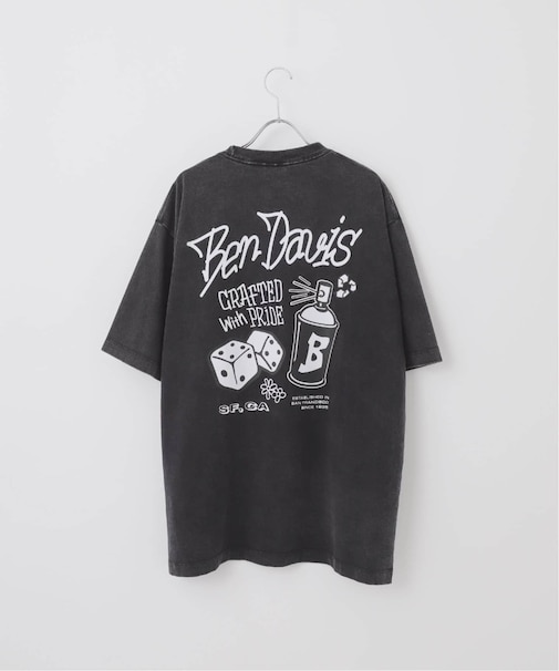 【BEN DAVIS / ベンデイビス】別注 DICE&SPRAY ヴィンテージライク Tシャツ