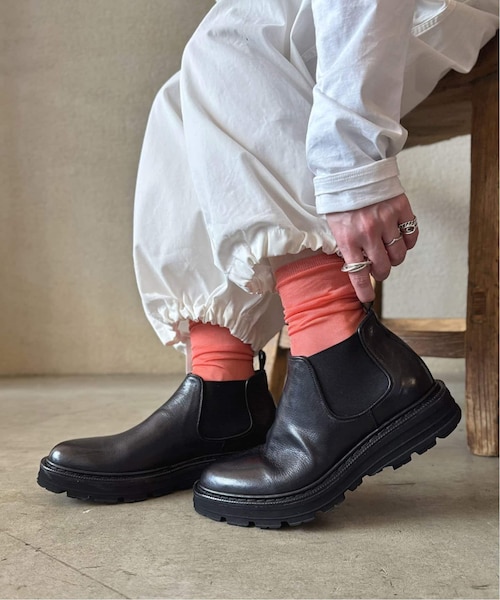 STURLINI】 SIDE GODRE SHORT BOOTS｜ベーセーストックの