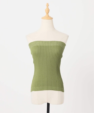 【GENES/ジェネス】DALIA TOP GREEN：ニット