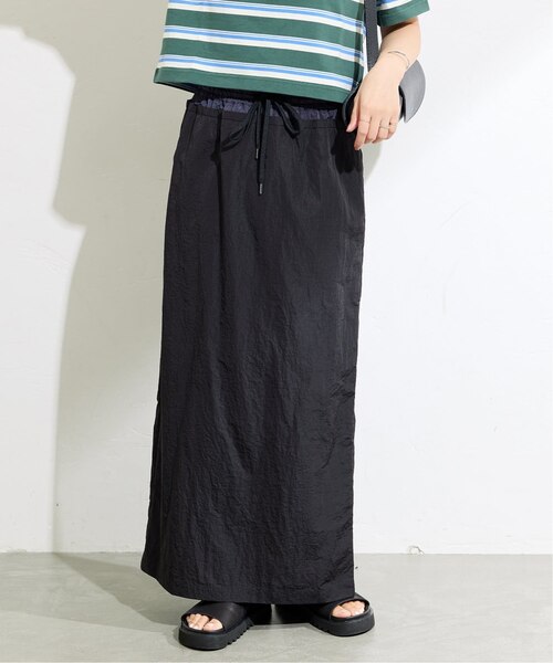 DONK ナイロンスカート ドンク DONK ナイロンロングスカート グリーン サイズ：S