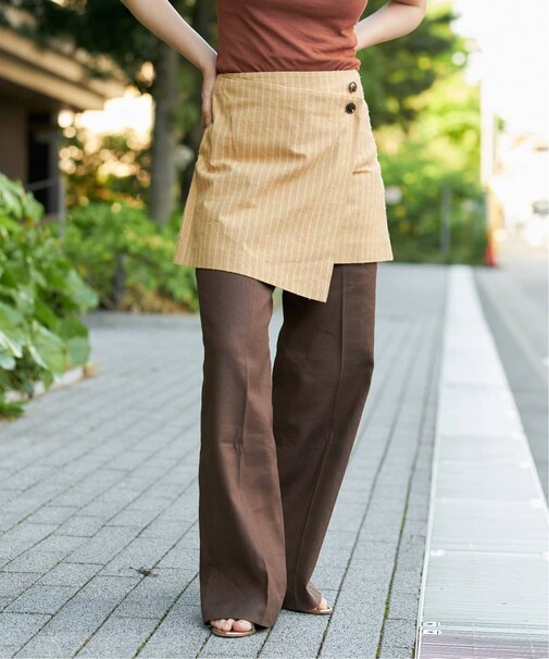 IENA LA BOUCLE カールヤーンラップミニスカート