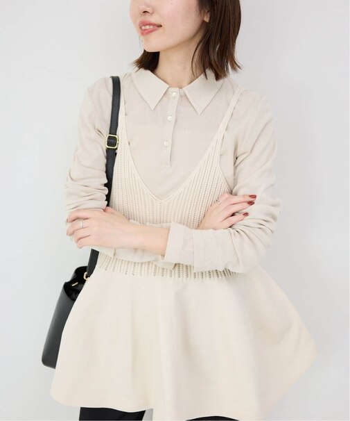 コットンチュールポロシャツ