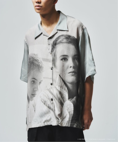 JUST AN IDEA × DAIRIKU Photo Open Collar Shirt｜ベーセー