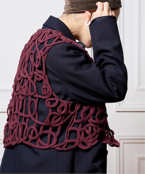 IENA LA BOUCLE オールオーバーコードエンブベスト｜ベーセーストック