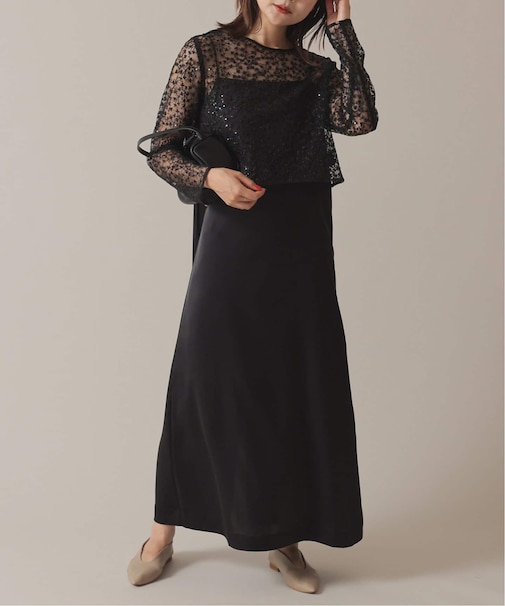 habi Spangle ブラウス×Cami Dress