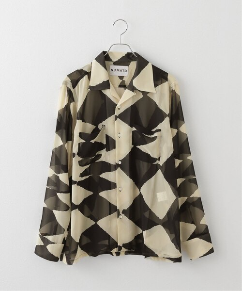 NOMA t.d. / ノーマティーディー】 Ciffon Open Collar Shirt N38-SH