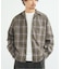 OMBRE CHECK / オープンカラーシャツ