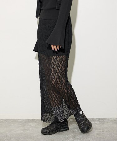 ストレッチレースタイトスカート