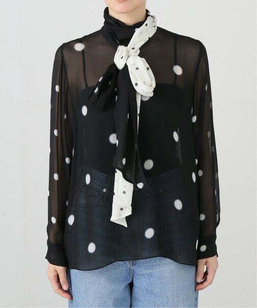 HOUSE OF DAGMAR DOT SCARF ブラウス