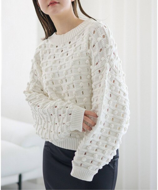 ハンドニット プルオーバー