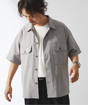 ”イージーケア” TECH LINEN COOLMAX(R) CPO シャツ（セットアップ着用可）