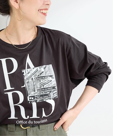 MCL/エムシーエル 別注 ロゴ L/S TEE
