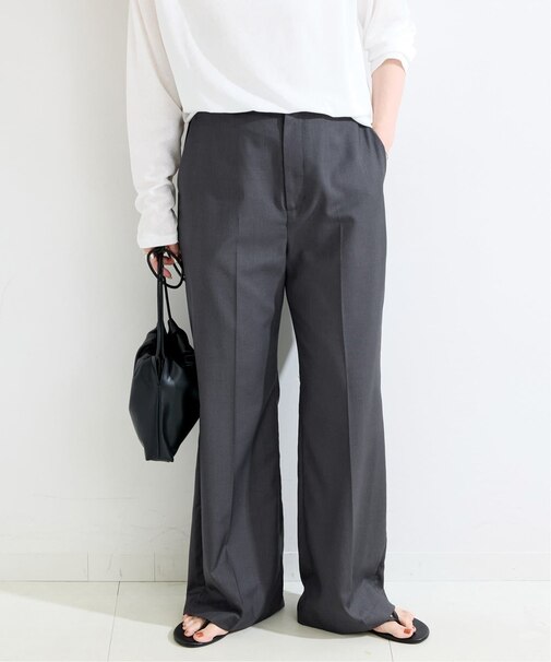 手洗い可 / ナチュラルフレアパンツ