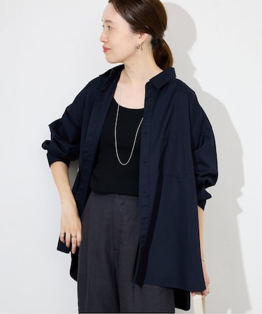 《一部店舗・WEB限定カラーあり/追加》ファインOXオーバーロングシャツ