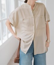 シルキードレープシャツ