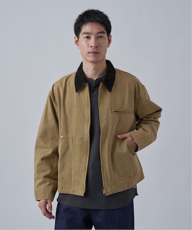 【PLANET OF EARTH】ピグメント加工 ダックショートブルゾン