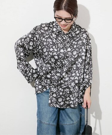 【GAKU*JS】 シルクサテンシャツ