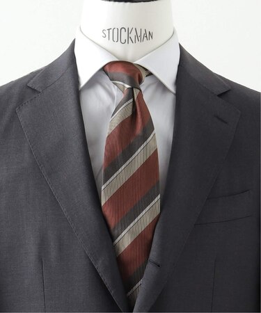 シルク レジメンタルタイ