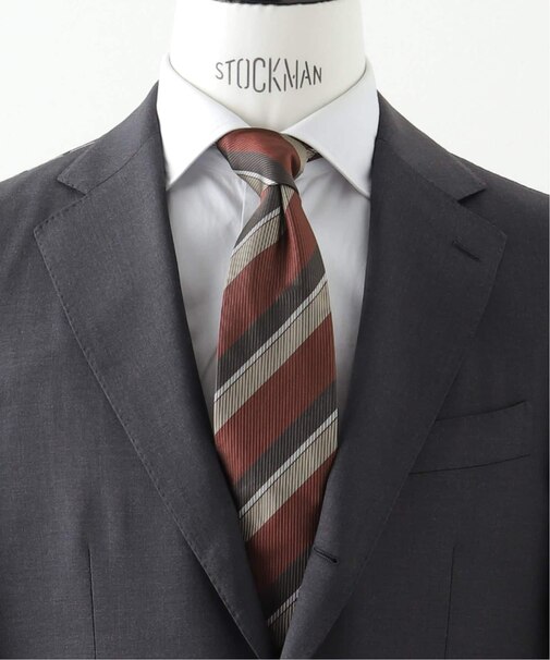 シルク レジメンタルタイ